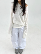 (PADDING HEATER PANTS🔥❤/STRING ADJUSTABLE)ユニセックスワイドパンツ/ 8カラー❤