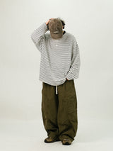 TE Vintage Washing Cargo Banding Pants