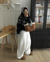 [BELLIDE MADE] 両面起毛 リッツスリット ラインワイドトレーニングパンツ