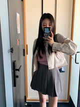 [MADE] Peto Pintuck Mini Skirt