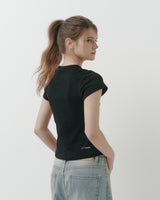 [MADE] Elo, lettering basic short-sleeved T-shirt