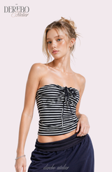Lua Stripe Strap Tube Top