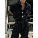 [SET UP] Linen stitch capender wide pants