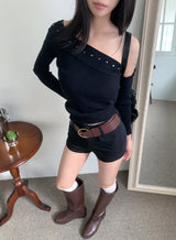 Sculpt Two-Button Spandex Shorts & Belt SET (3 Colors)