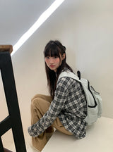 カンパブチェックオーバー長袖シャツ