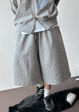 Toyd Blue Number Star Patch Tattoo Bermuda Shorts 2color