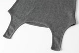 Betty lace tee - charcoal