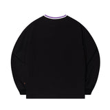 V NECK PIPING PULLOVER WARM UP
 - BLACK