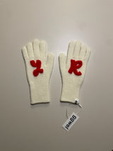 CUSTOM INITIAL KNIT RIBBON GLOVES