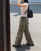 Karen frill cargo layered skirt pants
