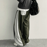 Doble Side Coloring Wide Sweatpants