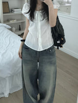 Raina Puff Blouse (2 colors)