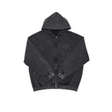 Void : Vintage Washed Zip Hoodie Black