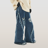 RELABEL 23AW スプリットビッグデストロイドウォッシュジーンズ