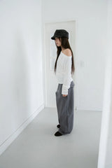 fall button pocket wide pants(2colors)
