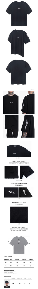 バットダメージtシャツ