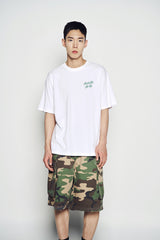 25SS アウトラインスクリプトロゴ半袖Tシャツ ホワイト