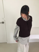 Seri Alpaca Ribbon Short Sleeve Knit (3c)
