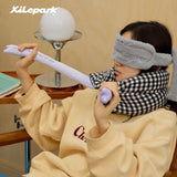 Cute sweet bow strip neck pillow