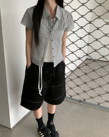 Small check shirts