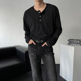 YM ルッセルヘンリーネックTシャツ (3 カラーズ)