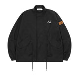 OEL SIDE LEATHER SHORT FIELD JACKET (2COLOR)