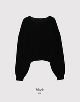 Pastel Crop Round Loose Knit (6color)