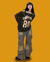 camo 88 one-shoulder T (2color)