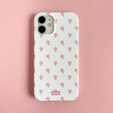 pink rose glossy hard phone case