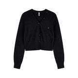 Soft Mood V-Neck Cardigan_Black