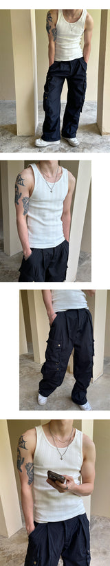 [S/S] Nylon parachute cargo pants(2color)