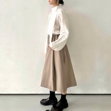 Belted Midi Skirt – 2colors