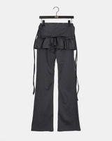 Pinshu Currot Flared String Skirt Bootscut Pantskirt Pants