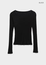 [MADE] Rulind Two-Way V-neck Long Sleeve T-shirt