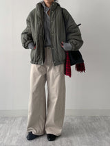 [FW/Brushed Lining] 421 Curved Bonded Wide Pants