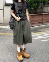 Unisex デイリービンテージバンディドバミューダパンツ