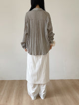 Block Stripe Loose Fit Shirt