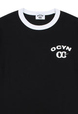 リンガーTシャツ ブラック