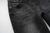 Black Semi Bootcut Denim Jeans