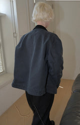 Cウォッシュドワークジャケット_ネイビー