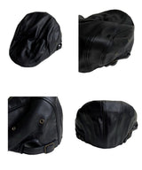 Tete leather beret cap