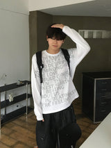 Clone Lettering Oversized Long Sleeve