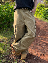 Washed Dual Pocket Pants – S, M, L (3 Colors)