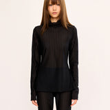 See-through Body Top - Black