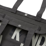 Weekend warrior typography printing tote-bag (Charcoal)