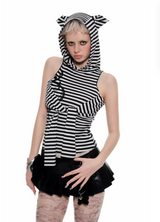 IN STOCK | KARI CAT EARS HOODED TOP (CAN BE WORN 2 WAYS)