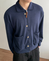 Milt Crop Knit Zip-Up