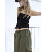 TWILL CORSET TOP