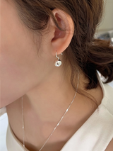 Silver bell earring (silver)