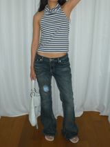 Devon low boots cut jeans